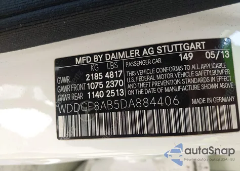 2013 Mercedes-Benz C 300 Luxury 4Matic/Sport 4Matic z USA, uszkodzony, nr VIN WDDGF8AB5DA884406